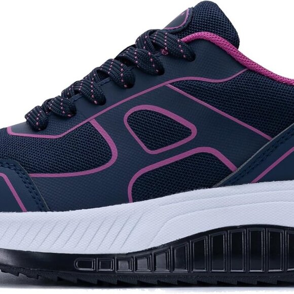 Women's Mesh Walking Shoes with Arch Support Cushioning Non Slip Traction - Picture 3 of 6